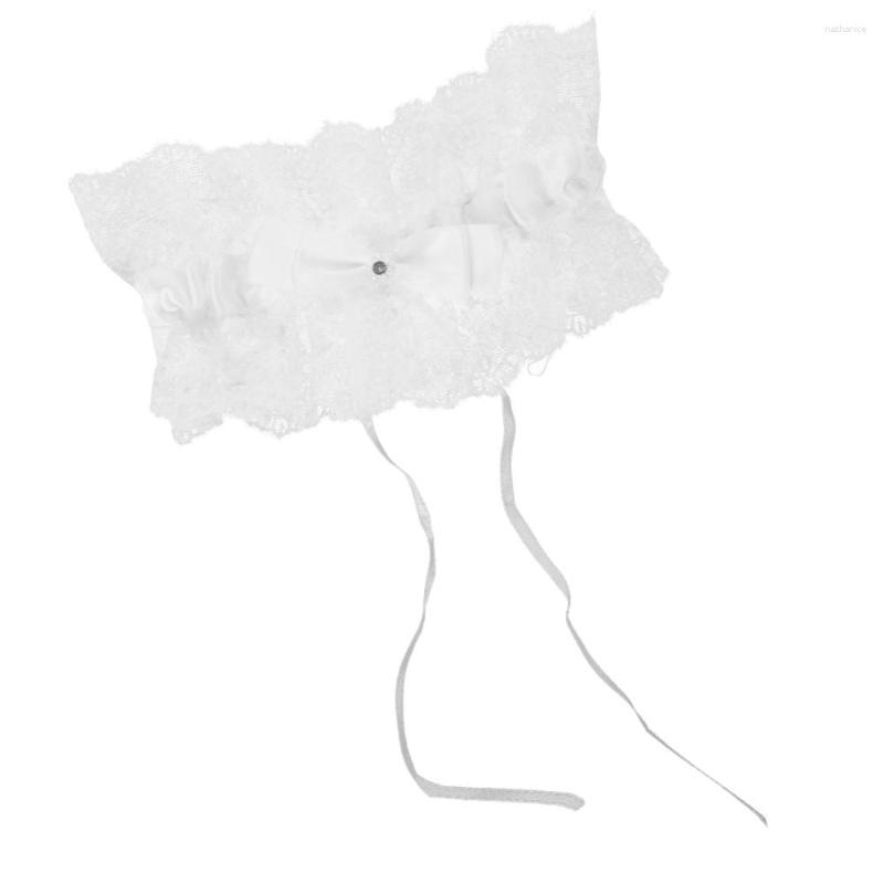 

Garters 1pc Wedding Bridal Garter Lace Belt Leg Ring Clothing Decor, White