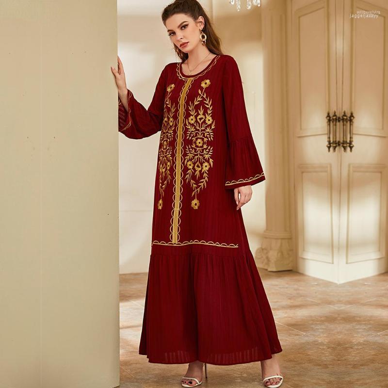 

Ethnic Clothing Eid Dubai Abaya Kaftan Muslim Fashion Hijab Dress Robe Femme Musulmane Islam For Women Vestidos Kimono Abayat 4XL