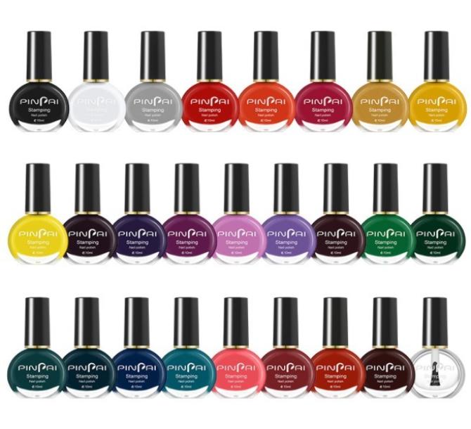 

New Fashion Special Nail Polish 26 Color optional For Nails Art Stamping Print 10ML2065193, Metallics