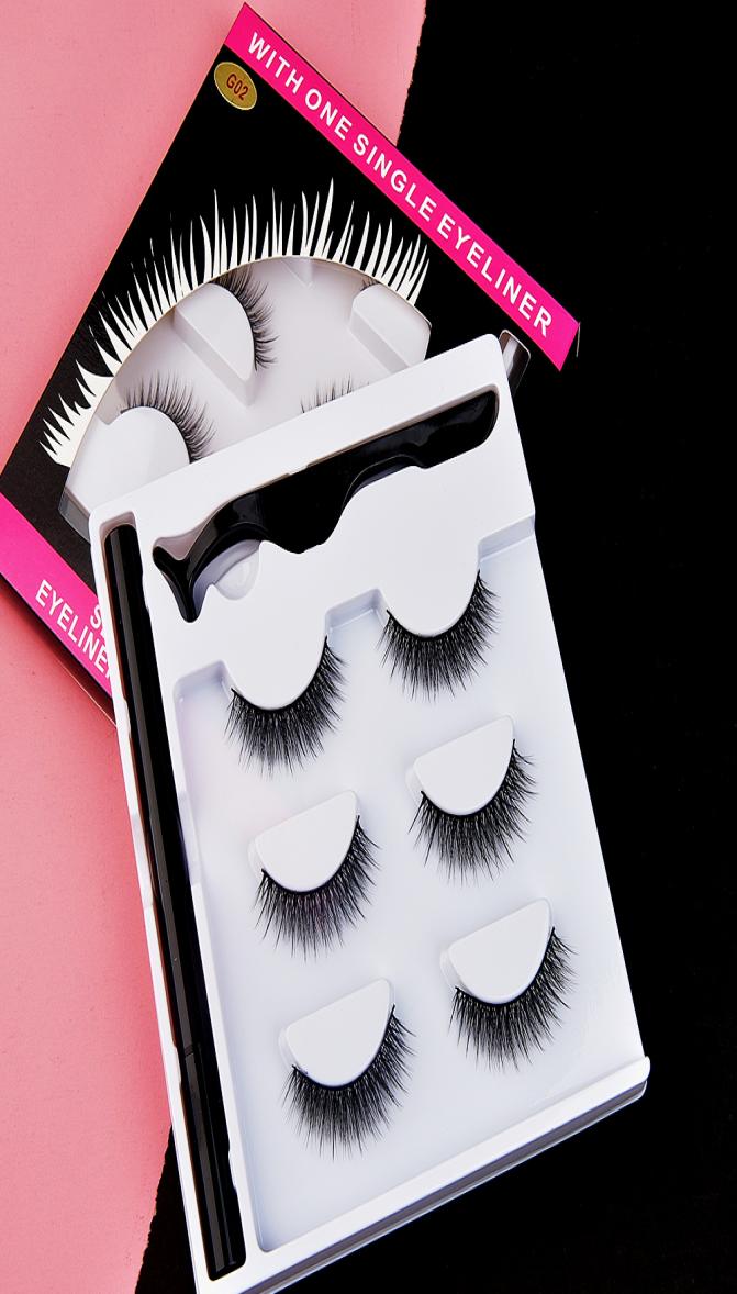

Eyelash set for makeup0053 pairs of magnet eyelashes are very convenient to install with magnetic false eyelashes Small bunch o8302899