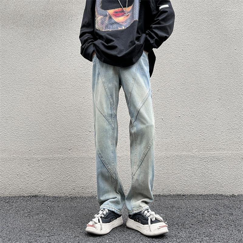 

Men' Jeans 2023 Spring Autumn Men Blue Straight Stretch Denim High Fashion Pants Arrival Casual Quality Trousers Male C168