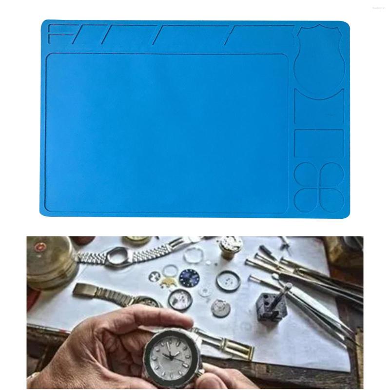 

Watch Repair Kits Heat Insulation Silicone Mat With Scale Ruler And Screw Position