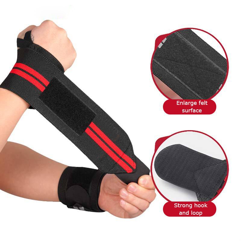 

Adjustable Wrist Straps Men And Women Elastic Wristband and Wrist Fixers of Athletes Powerlifting Wrist Straps 1PC, Blue