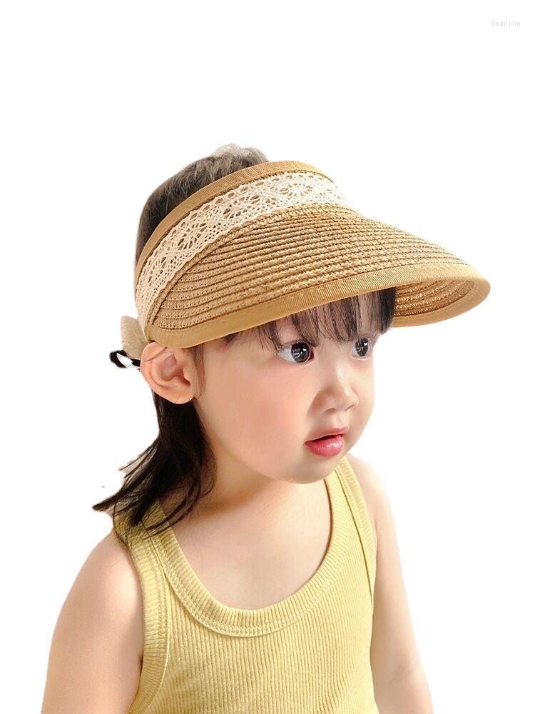 

Hats Toddler Kid Girl Summer Straw Hat Bowknot Beach Sun Protection Outdoor Caps 2 3 4 5 6 7 8 Years Old, Straw hat khaki