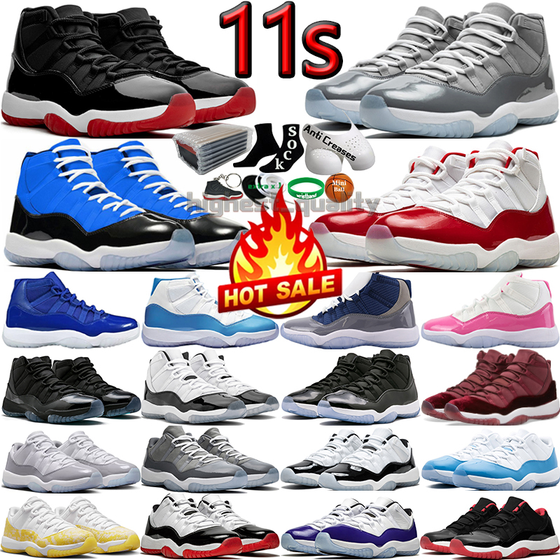 

11 Basketball Shoes for men 11s Cherry Cool Grey Cement Concord Bred UNC Gamma Blue Legend Midnight Navy 72-10 Snakeskin Sketch Low Mens Women Trainers Sports Sneakers, Color-6