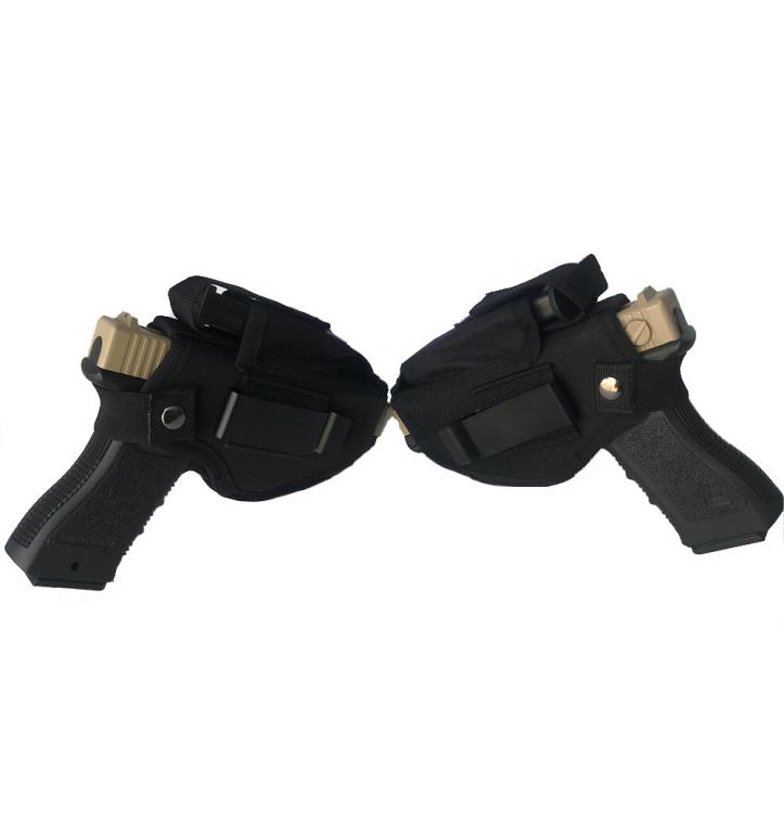 

Tactical Gun Holster for Gloc k 17 19 Concealed Carry Left Right Hand Metal Clip Pistol Holster8775343, Black