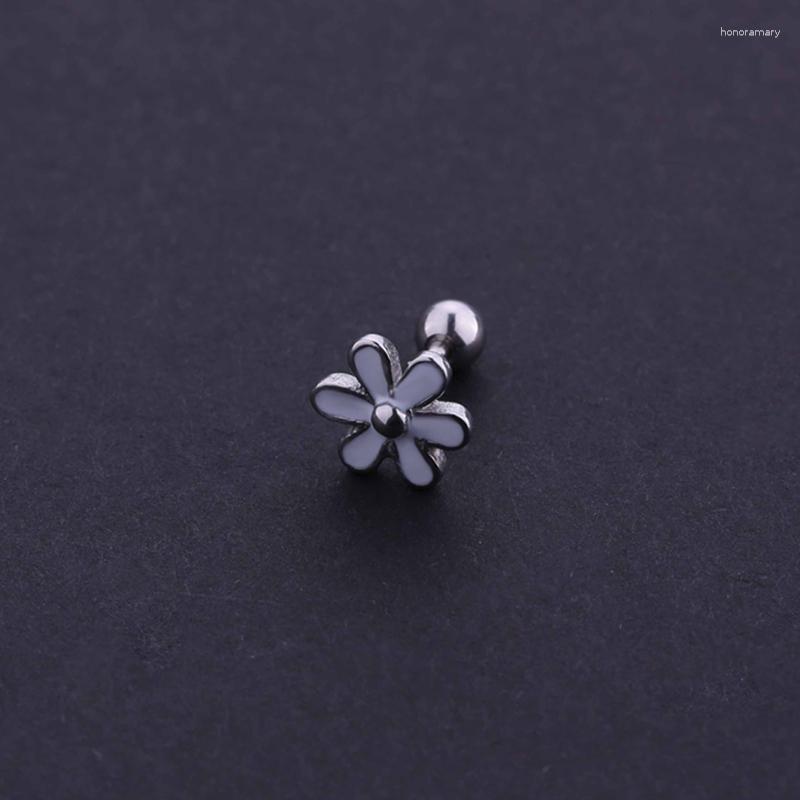 

Stud Earrings Cute White Flower Ear Fashion Woman Girl Piercing Jewelry 1 Pair