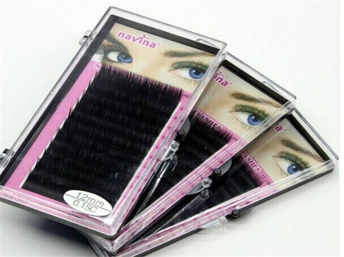 

50set Makeup supply 8mm 10mm 12mm 14mm MINK Individual Eyelash Extension maquiagem Handmade Artificial Fake False Eyelashes X0619038714