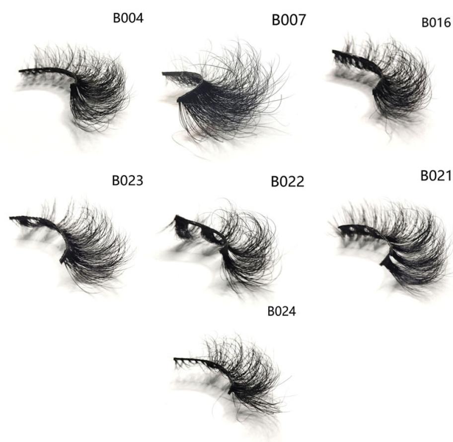 

Strip Eyelashes 25mm Real Mink lashes Fluffy False Eye Lash Handmade Dramatic Curly Lashes 3D Mink eyelash5999964
