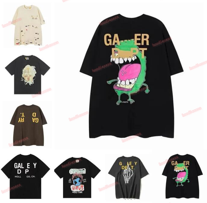 

2023 New Tees Galleryse Depts T Shirt Mens Womens Designer T-shirts Galleryes Depts Cottons Tops Man  Casual Shirt Luxurys Clothing Street Shorts Sleeve Clothes, Don't order alone