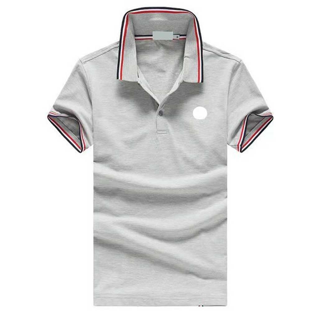 

Designer mens Basic business polos T Shirt womens embroidered Badges polo T-Shirts 4YDU, Black