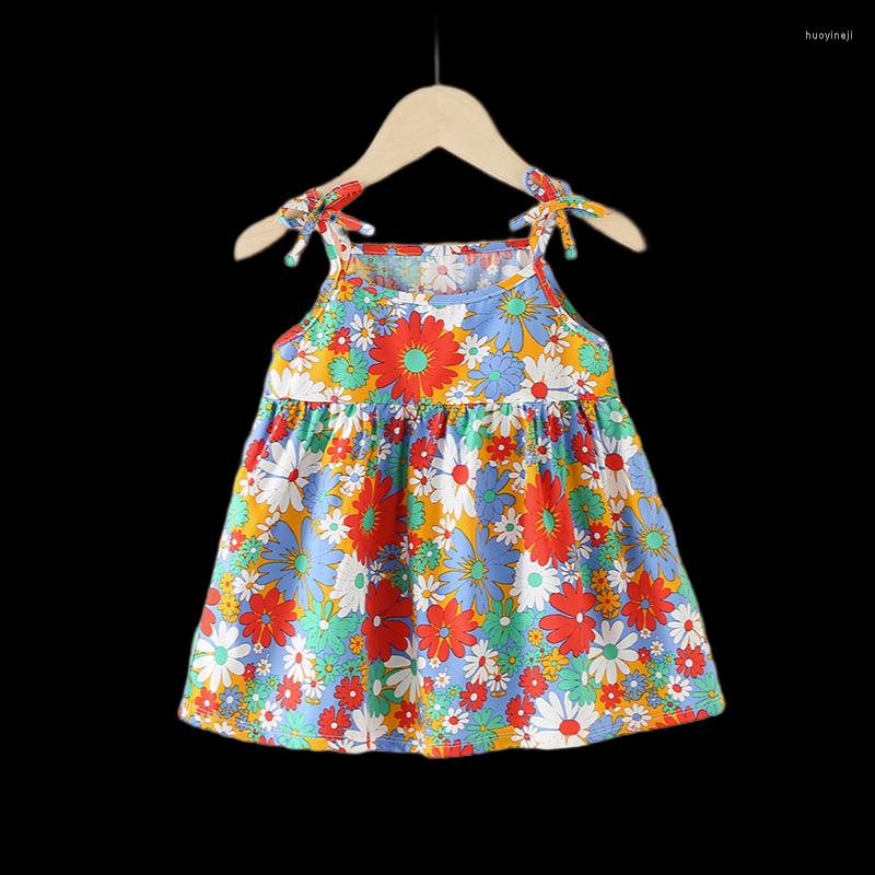 

Girl Dresses 2023 Floral Summer Dress For Girls Flower Sleeveless Children Kids Cotton, Jx-ddq001-01
