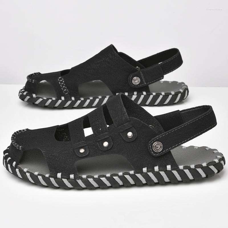 

Sandals 2023 For Man Fashion Outdoor IndoorPMale Beach Shoes Casual Men In Summer, Black