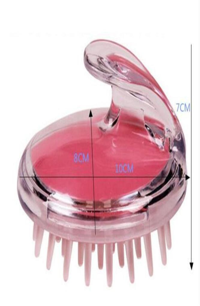

1pcs Silicone Shampoo Scalp Massage Brush Hair Washing Comb Head Scalp Massager Bath Spa Brush DHL 5068405