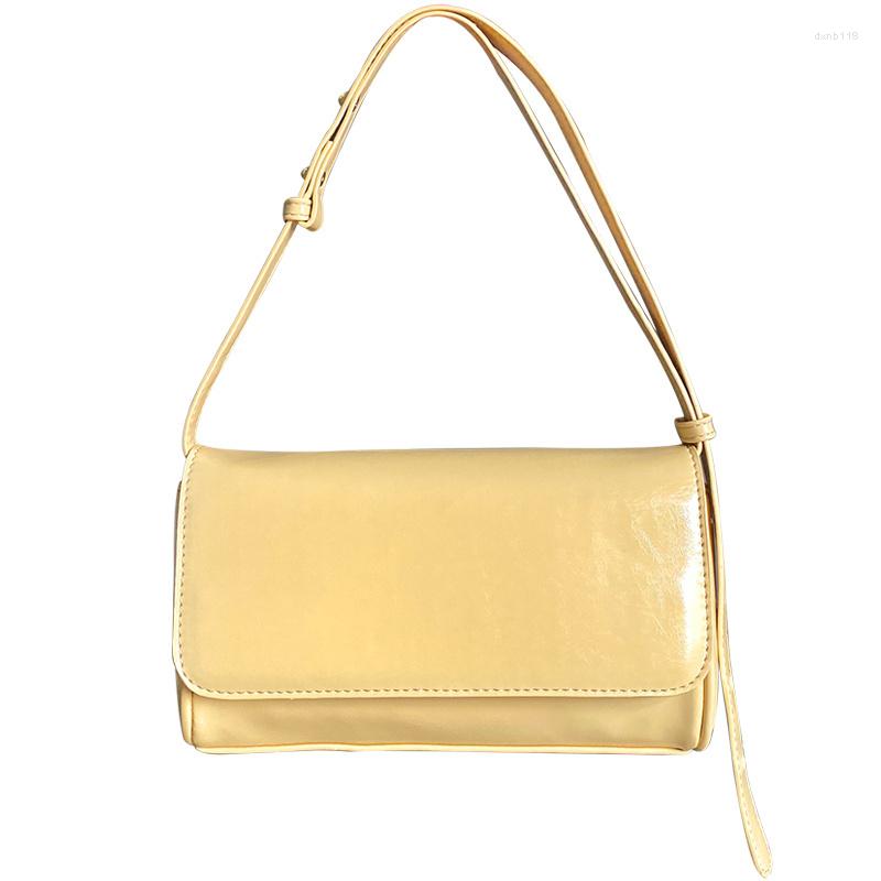 

Evening Bags Simple One Shoulder Underarm Bag In Summer Korea, Mustard