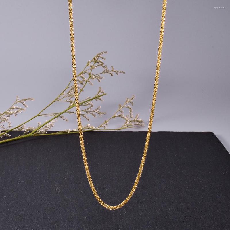 

Chains 40cm 5cm Fashion Twist Chain Stainless Steel 18 K Rose Gold Color Necklace For Women Shining Collar Jewelry Gift