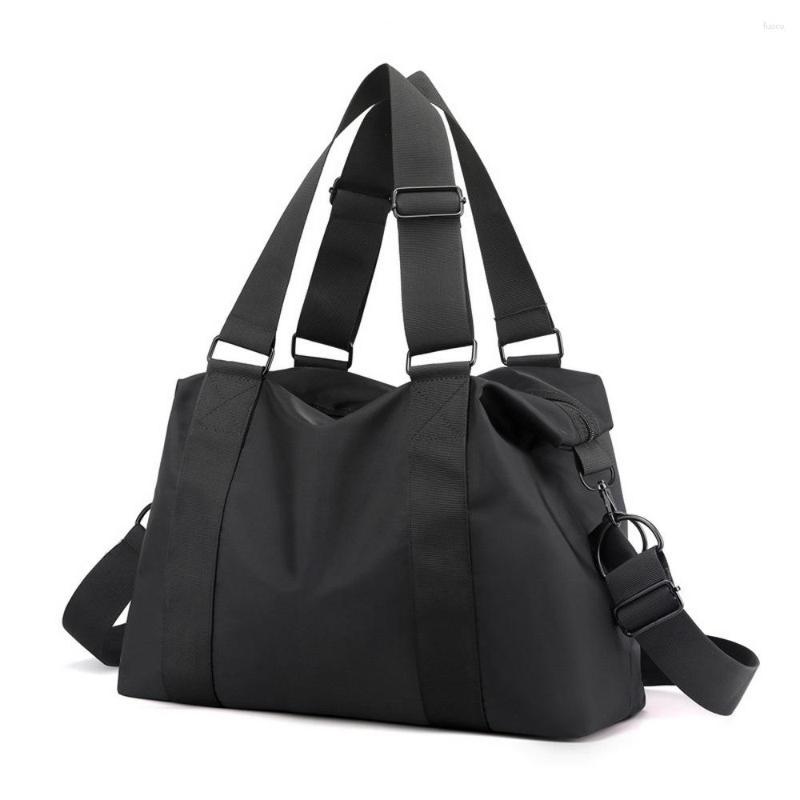 

Evening Bags Women Casual Nylon Big Tote Bag Lightweight Waterproof Handbag Messenger Ladies Shopping Shoulder, Black