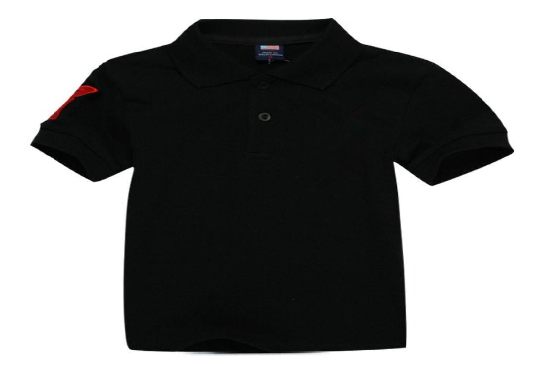 

Children Polo t Shirt Kids Lapel Short sleeves Baby Polos Tshirt Boys Tops Clothing Embroidery Tees Girl Cotton Tshirts Black5065788, Black