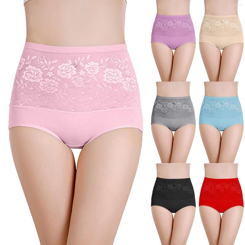 

Women's Panties 3 Pack Mixed Color Women's Cotton High Waisted Underwear, Beige