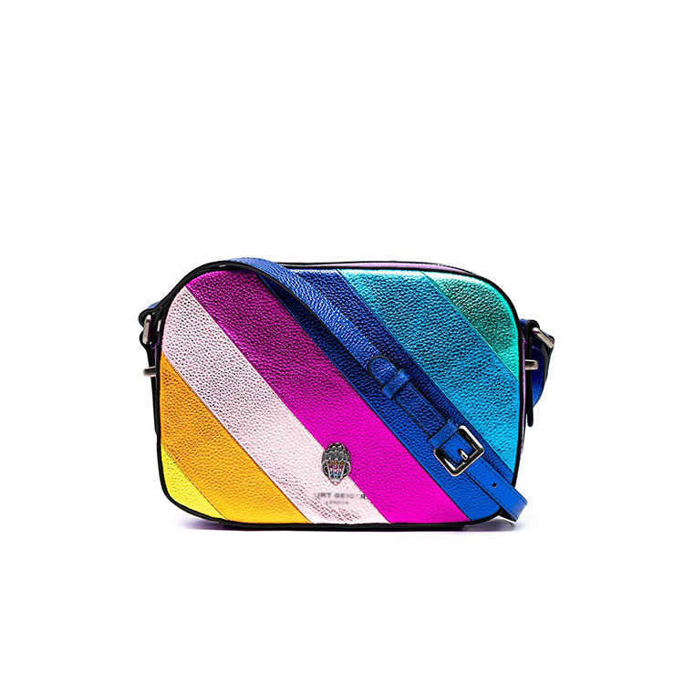 

kurt geiger handbags Kurtgeig Camera Bag 2023 New Fashion Rainbow One Shoulder Crossbody Bag Small Square Bag for Women, Color