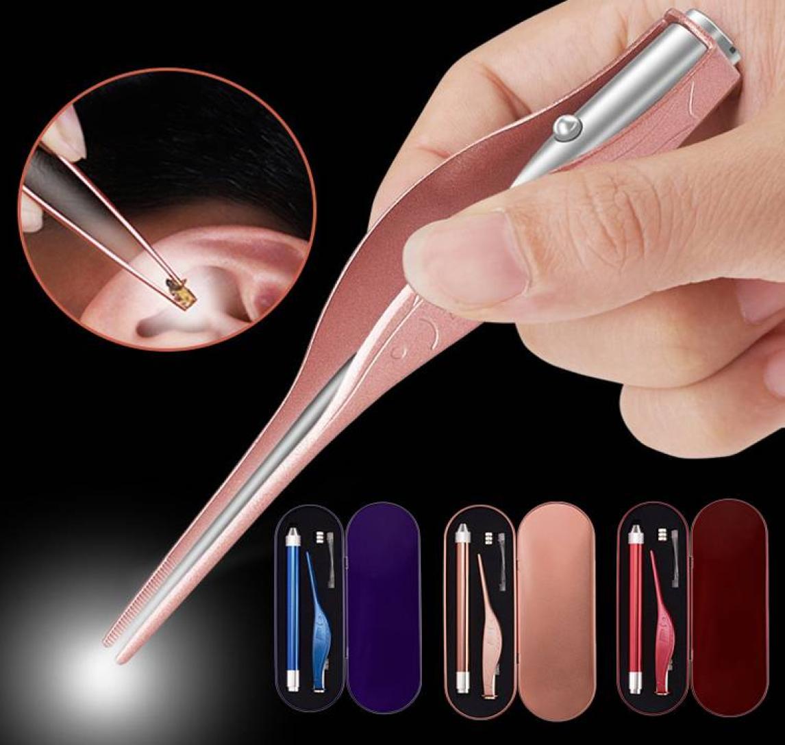 

Children039s ear luminous spoon LED ear wax picking tool visible Fish sh ape light Tweezers Set 2021 New Arrival High Quality6207936