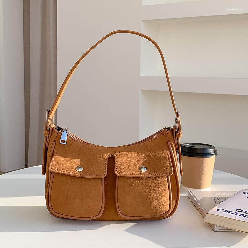 

Evening Bags Vintage Soft Leather Luxury Purses And Handbags 2023 High Quality Women's Bag Design Multi-pocket Ladies Crossbody Shoulder, Photo color