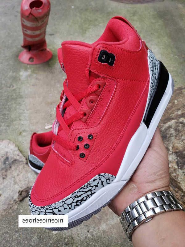 

Athletic & Outdoor Khaled DJ Air Jumpman 3 OG Grateful 3s III Red Kicks Men Retro Sneakers High Qaulitys Trainers, As photo 2