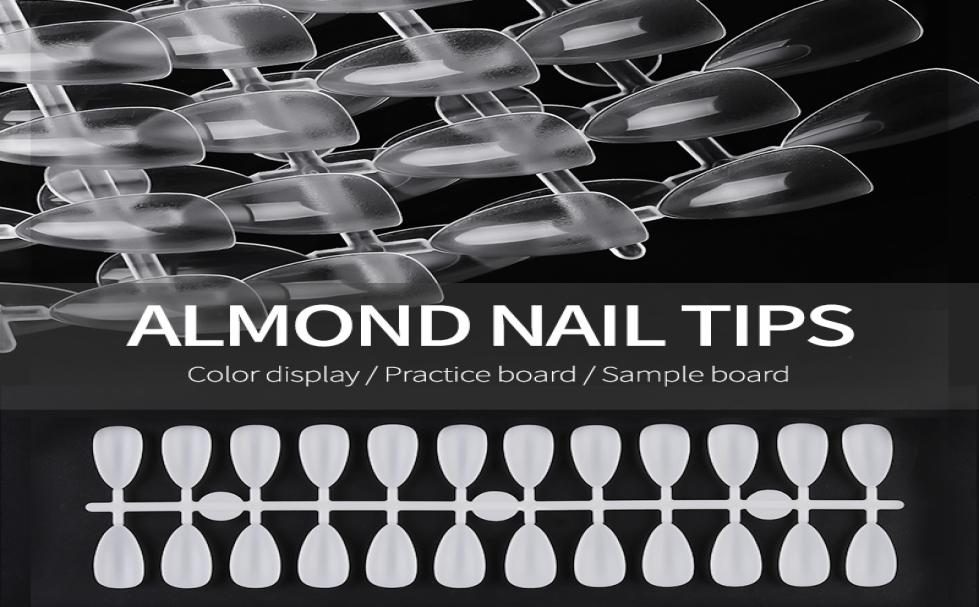 

120pcsset Water Drop Clear Natural Nail Color False Tips for Display Chart Full Cover Fake Tip Nails Showing Shelf Stand Book Car7772606, Black