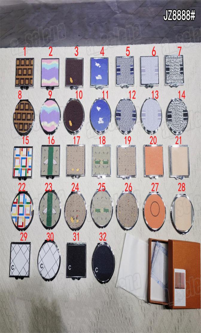 

Makeup Cosmetic Portable Compact Face Mirrors Folding Mirror with gift box Make up Tools6642253