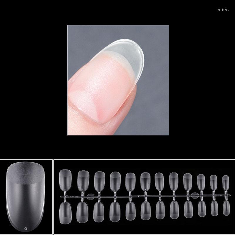 

False Nails 360Pcs Semi-frosted Fake Extension Tips System Full Cover Short Oval Press On Nail Artificial, 360pcs oval 2