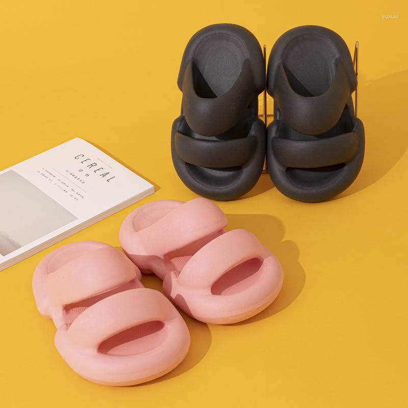 

Slippers Personality Chubby Sandals Women Summer Creative Fashion Men Trendy Outdoor Couple, Haze blue