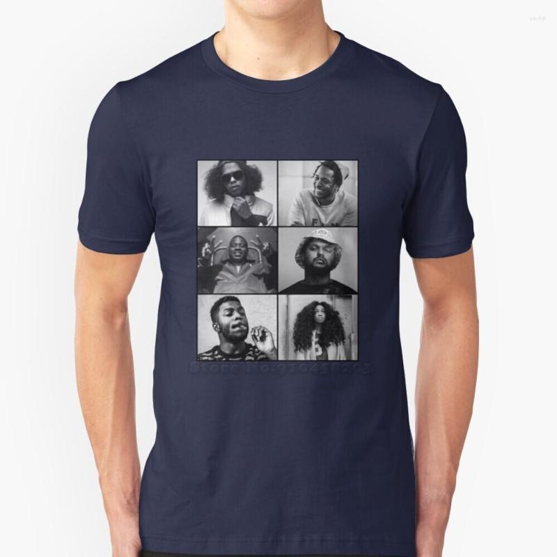 

Men's T Shirts Tde - Kendrick Ab Soul Q Jay Rock Isaiah Sza T-Shirts Pure Cotton O-Neck Shirt Men Lamar, Mtee-sky blue
