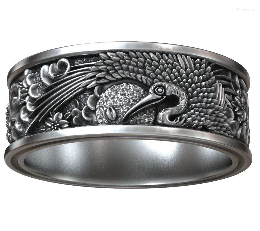 

Cluster Rings Shadoof Japanese Sun Traditional Ornamental 925 Solid Sterling Silver Ring