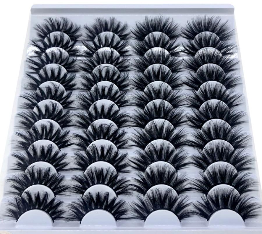 

20 Pairs Beauty lashes Natural False Eyelashes Fake lashes long Makeup 3D Mink Eyelashes Eyelash Extension Mink6758232