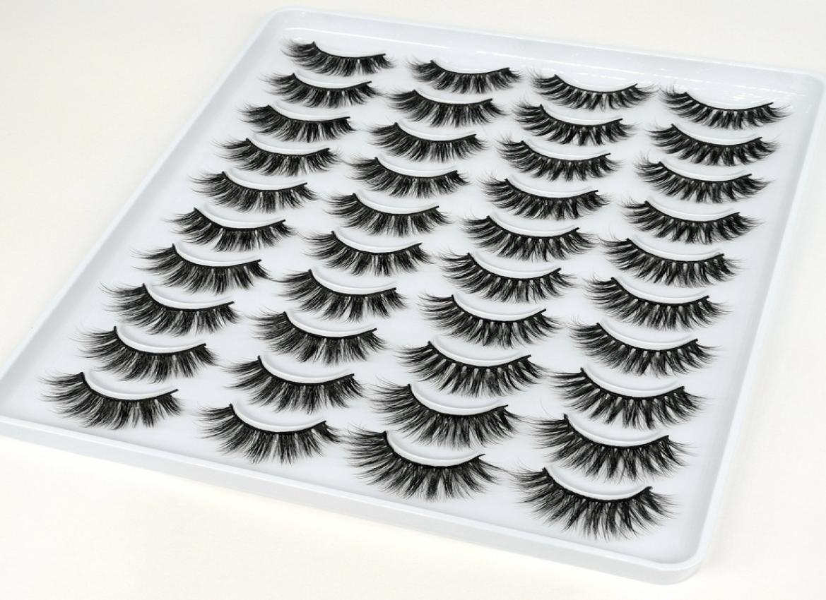 

Fashion 3D Mink False Eyelashes Thick Women Beauty Makeup Eye lashes Handmade Natural Extension Soft lash 20pairs in one box6904973