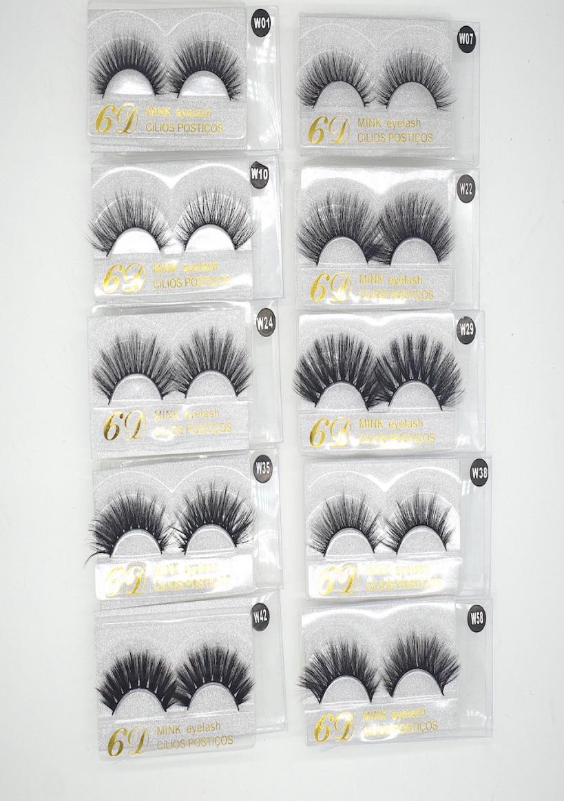 

10 styles 3d Mink Hair Fake Eyelash mink HAIR false eyelashes natural Extension fake Eyelashes Reusable DHL 4859164