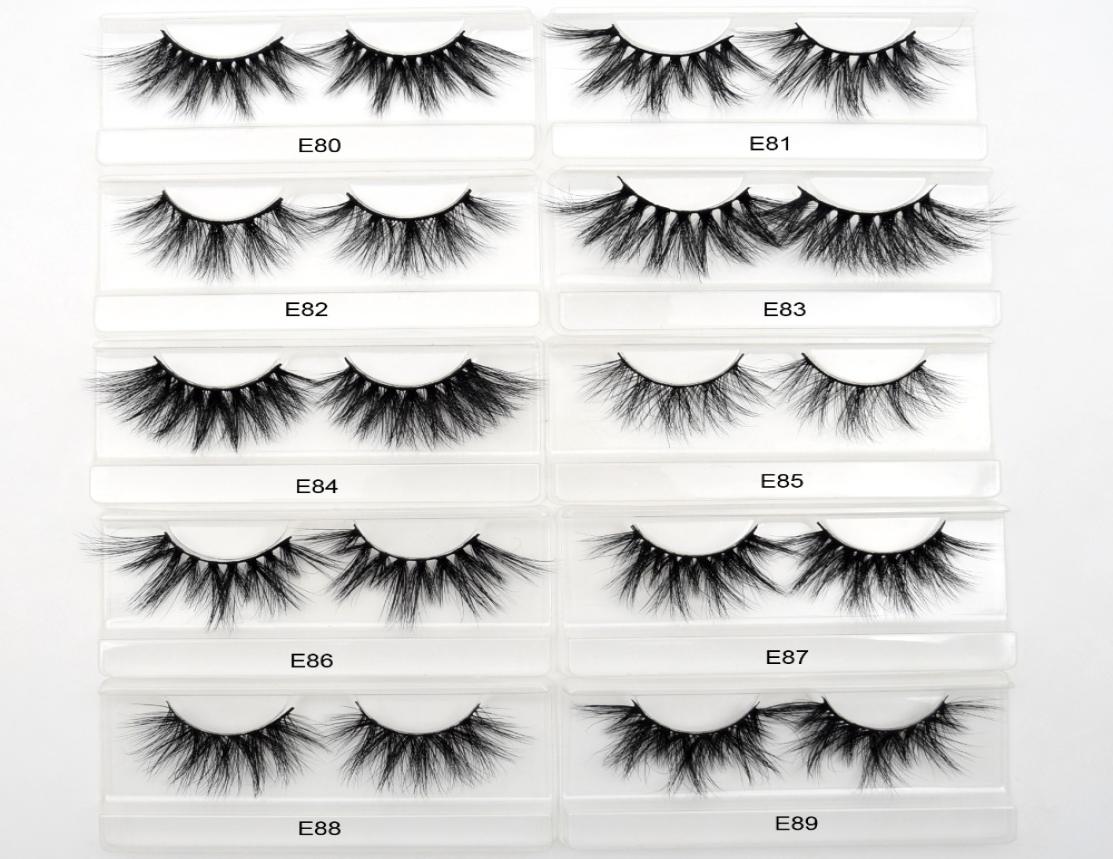 

9 styles E80E89 wispy lashes 3d mink eyelashes Handmade mink lashes cruelty Lightweight False Eyelashes 25mm Dramatic Lashes5787877