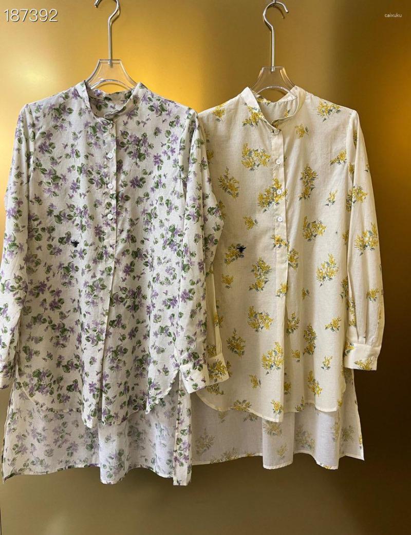 

Women's Blouses We0268 Fashion Women's & Shirts 2023 Runway Luxury European Design Party Style Clothing, Purple