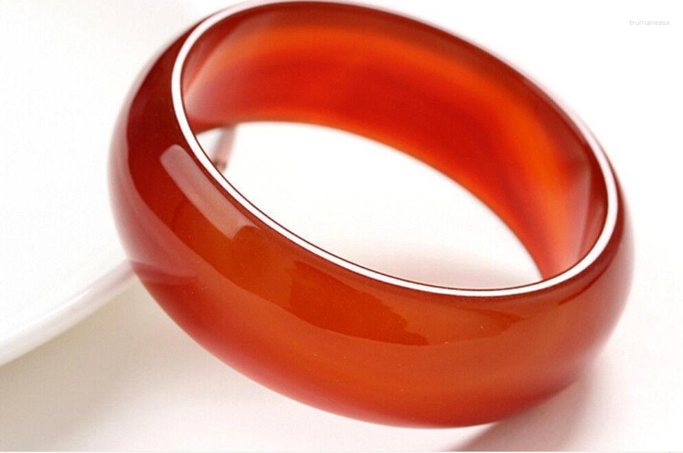 

Bangle Beautiful Stunning Red Natural Hetian Bracelet Style Fine Jewe Noble Raym22