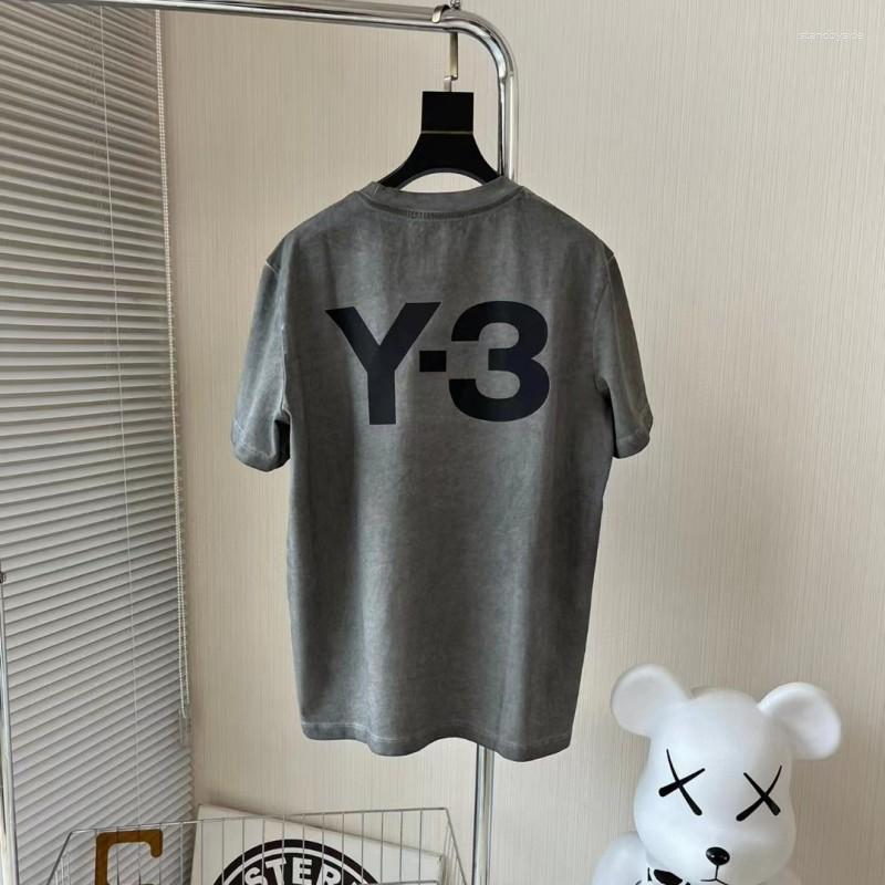 

Men's T Shirts 2023 Y-3 Retro Printed Round Neck Short Sleeve Casual Y3 T-shirt TX963, Gray
