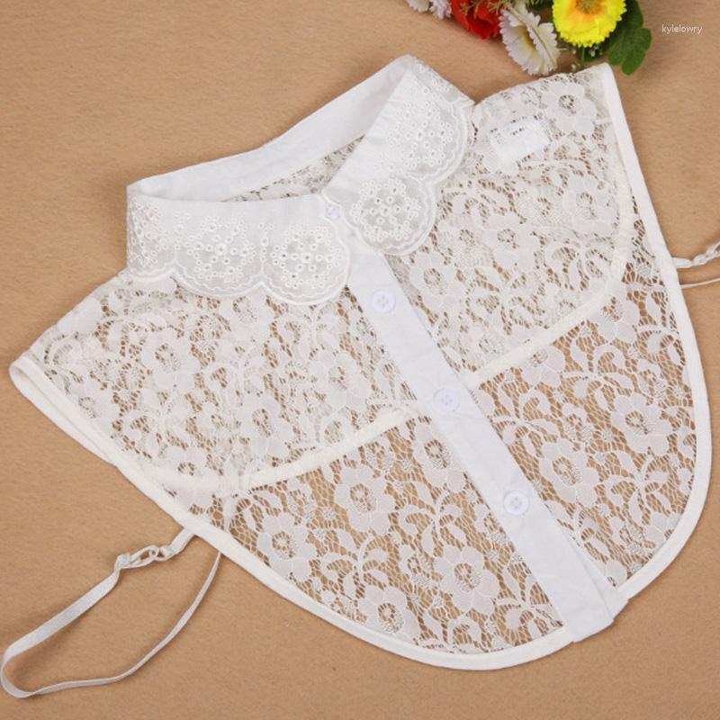 

Women's Blouses Sweater Decoration Hollow Lace Collar Ladies Personality Fashion Feminine Gemstone Sleeveless Women Detachable, Picture shown