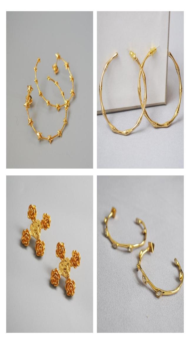 

fashion earrings trend vintage jewelry gold bamboo earrings hoop luxury designer earrings top branded fashion accesories jewelry7822747