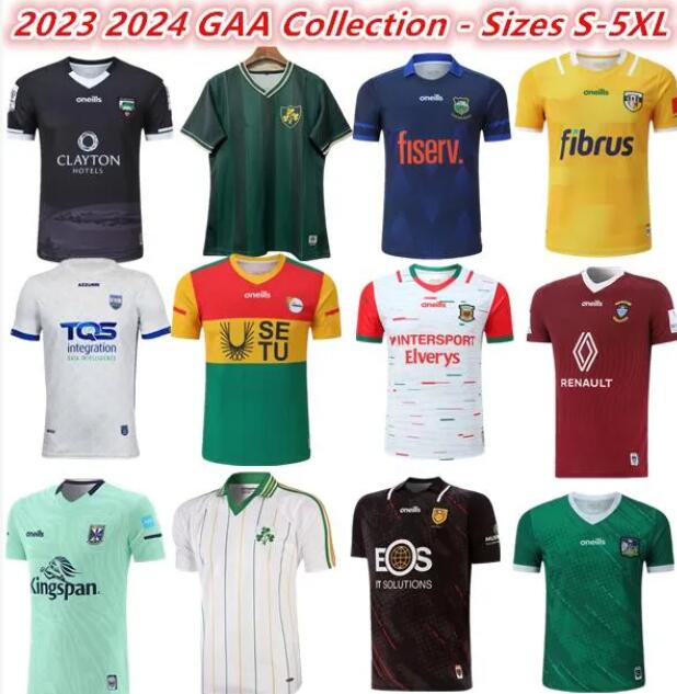 

23 24 Ireland GAA rugby jerseys 2023 2024 WEXFORD TIPPERARY GALWAY DUBLIN shirt Gaelic football jersey LIMERICK CAVAN KERRY TYRONE MAYO MEATH home away shirts S-3XL