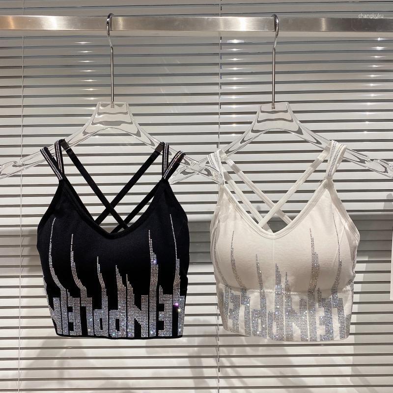 

Women's Tanks Spaghetti Strap Sexy Femme Corset Crop Tank Tops Characters Print Skinny And Camis For Women Chic Sport Camisoles Dropship, Black