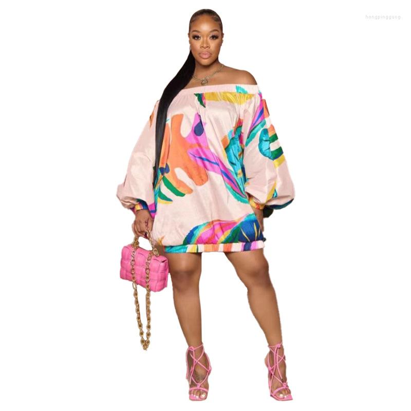 

Ethnic Clothing African Dresses Women Slash Neck Batwing Sleeve Ropa Mujer Summer Fashion Print Streetwear Sexy Short Dress Vestidos