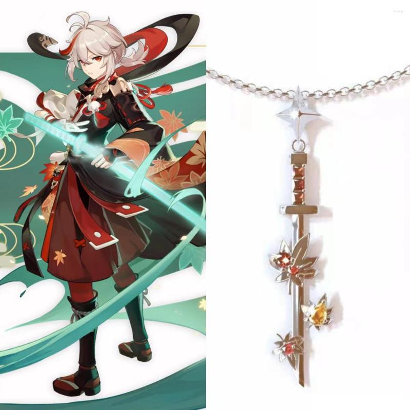 

Pendant Necklaces Game Genshin Impact Venti Cosplay Necklace Barbatos Mona Tartaglia Xiao Keqing Anime Fans Jewelry Accessories