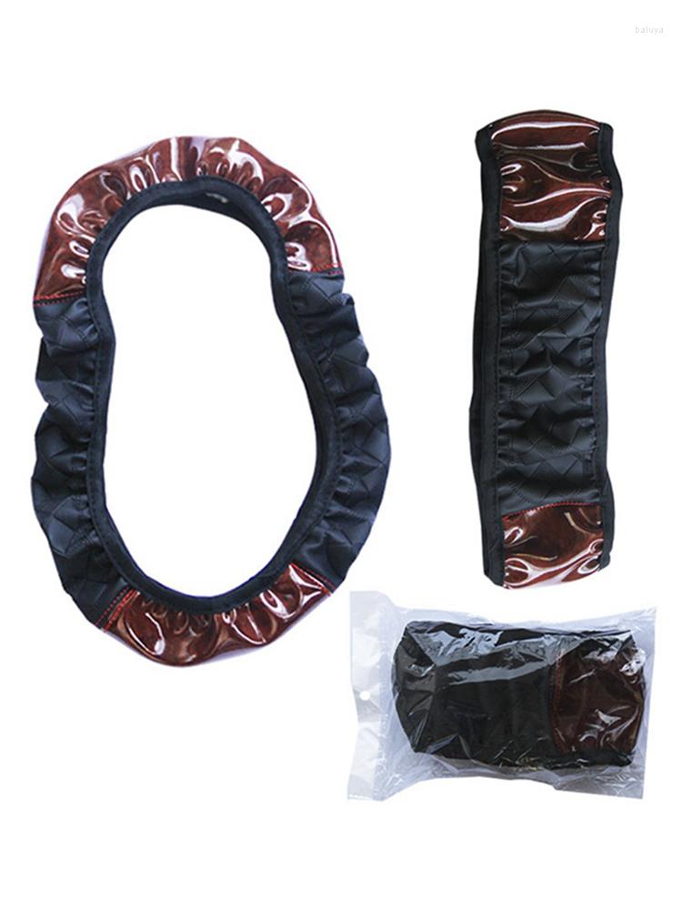 

Steering Wheel Covers Car Anti Slip Protection Cover Without Inner Ring Leather Pad Braid Universal