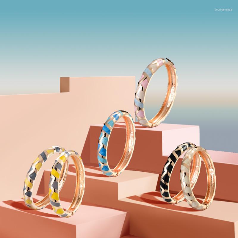 

Bangle UJOY Modern Style For Ladies Accessories Handmade Bracelets Open Cuff Bangles Send Girl-friend Souvenir Raym22
