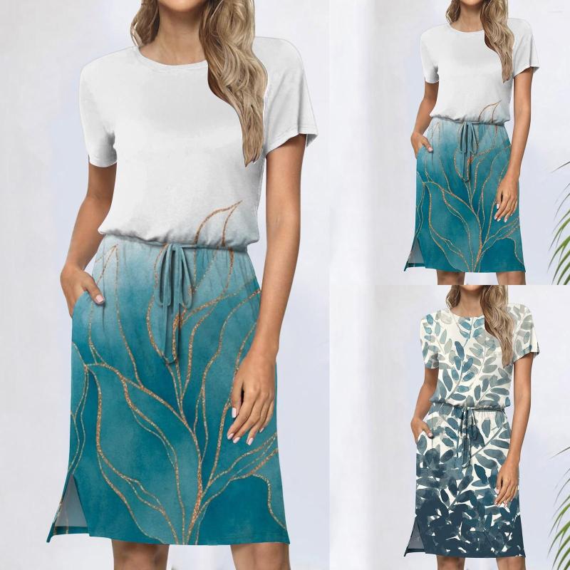 

Casual Dresses Drawstring Waist Midi Dress Women Elegant Causal Sleeveless Sundress Pockets Pencil 2023 Summer Solid Beach Party, Green