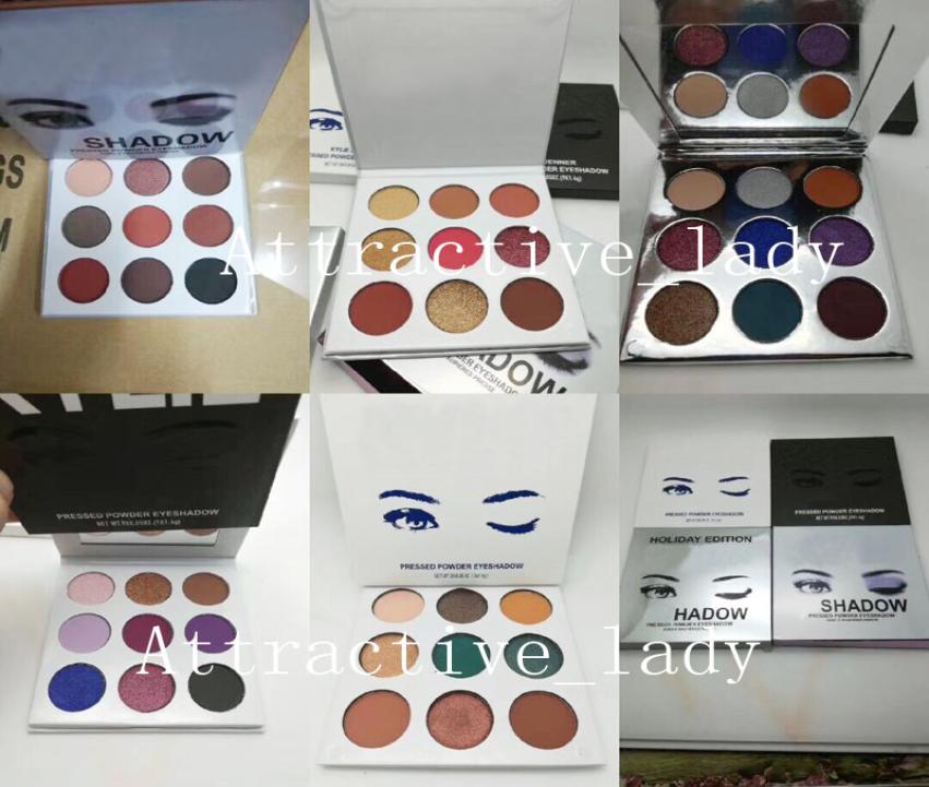 

New Makeup Highquality Eyeshadow Palettes 9 Fashion Color 6 Styles Eyeshadow Palette Epacket 7382472, Multi